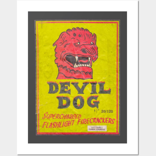 Devil Dog firecrackers! Wall Art by PsychedelicAstronaut